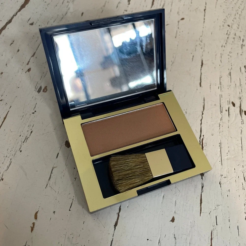 Estee Lauder Bronze Goddess Powder Bronzer 01 Light Compact with Brush Mirror